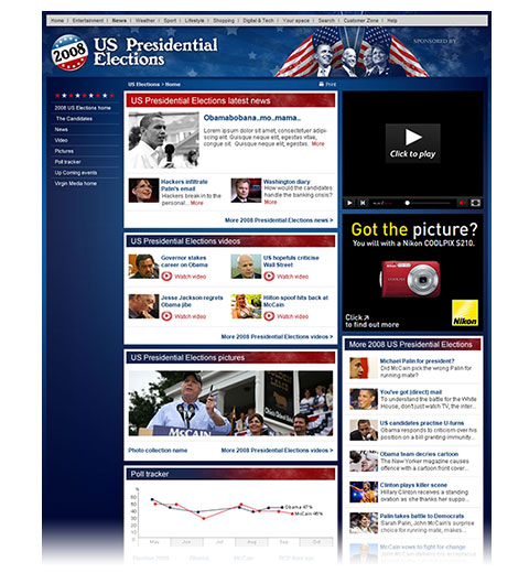 Homepage screengrab